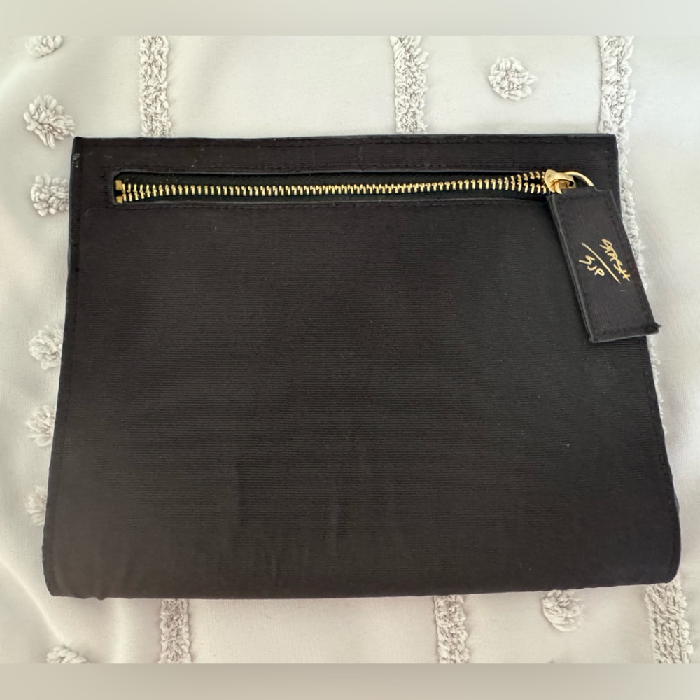 SJP Black Zippered Women's Clutch